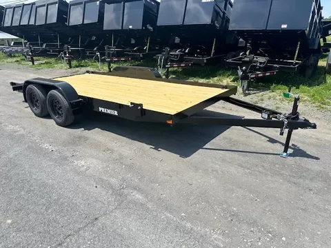 Premier 7 x 16 Wood Deck Open Car Trailer – 7,000 lb GVWR – photo 1