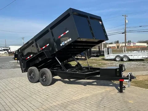 BWise 7 x 14 Dump Trailer – High Side Barn Doors – photo 1