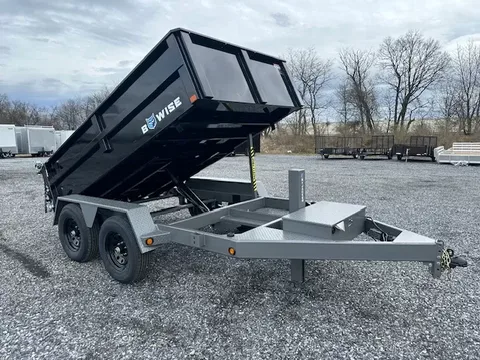 BWise 6 x 10 Dump Trailer – Low Profile Hydraulic Jack – photo 1