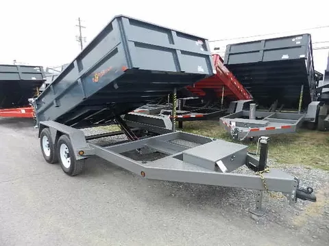 BWise 6 x 12 Dump Trailer – Low Profile Combo Gate And Ramps – photo 1