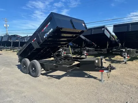 BWise 7 x 12 Dump Trailer – Low Profile Ladder Ramps – photo 1