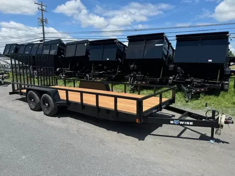BWise 7 x 20 Equipment Trailer – Low Profile Ramp – photo 1