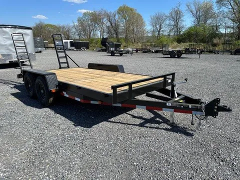 Carry-On 7 x 16 Equipment Trailer – Ladder Ramps – photo 1