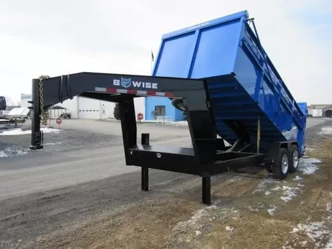 BWise 7 x 16 Gooseneck Dump Trailer – photo 1
