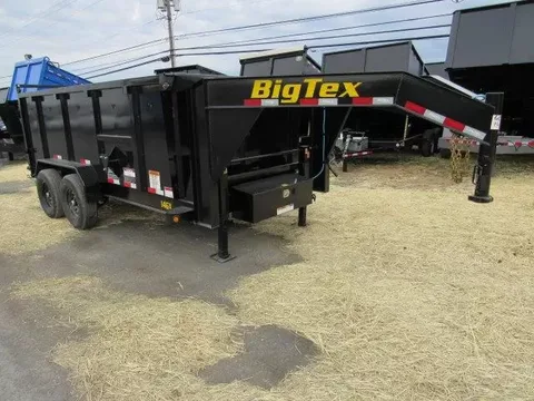 Big Tex 7 x 14 Gooseneck Dump Trailer – Solid High Sides – photo 1