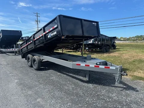 BWise 7 x 16 Dump Trailer – Fold Down Sides – photo 1