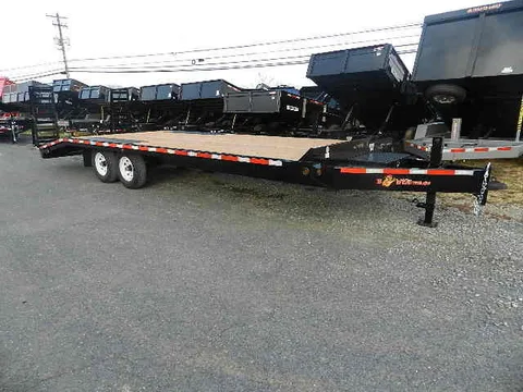 BWise 8 x 24 Deckover Equipment Trailer – Wedge Style Ramps – photo 1
