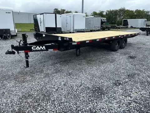 CAM Superline 8.5 x 22 Deckover Equipment Trailer – Slide Out Ramps – photo 1