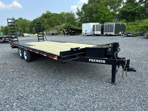 Premier 8 x 20 Deckover Equipment Trailer – Ladder Ramps – photo 1