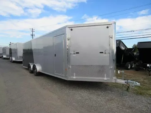 Sno Pro 7.5 x 24 Enclosed Contractor Trailer – Snowmobile All Aluminum – photo 1