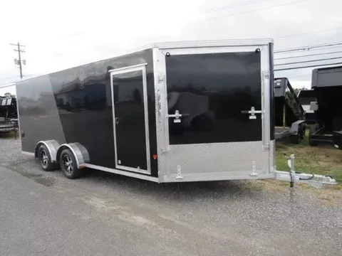 Sno Pro 7.5 x 18 Enclosed Contractor Trailer – Snowmobile All Aluminum – photo 1