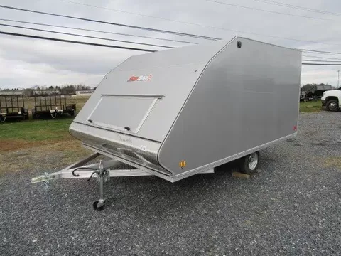 Sno Pro 8.5 x 12 Enclosed Cargo Trailer – Snowmobile Aluminum Hybrid – photo 1