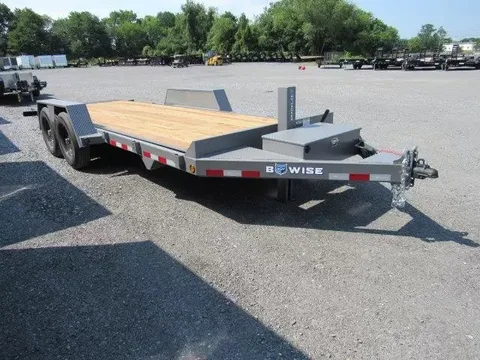 BWise 7 x 20 Tilt Equipment Trailer – Low Profile Hydraulic – photo 1