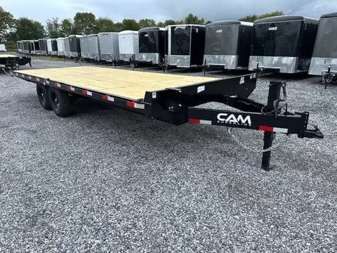 CAM Superline 8.5 x 22 Deckover Equipment Trailer – Slide Out Ramps – photo 1