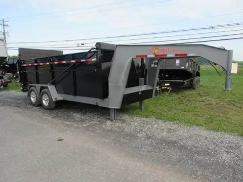 BWise 7 x 16 Gooseneck Dump Trailer – Ultimate – photo 1