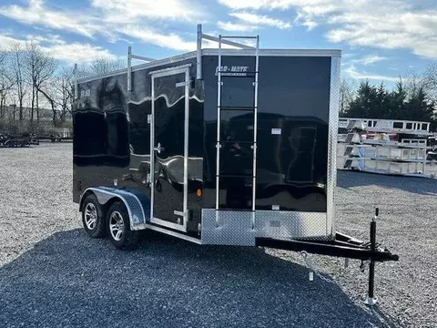 Car Mate 7 x 12 Enclosed Car Trailer – photo 1