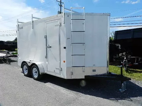 Car Mate 7 x 12 Enclosed Car Trailer – photo 1