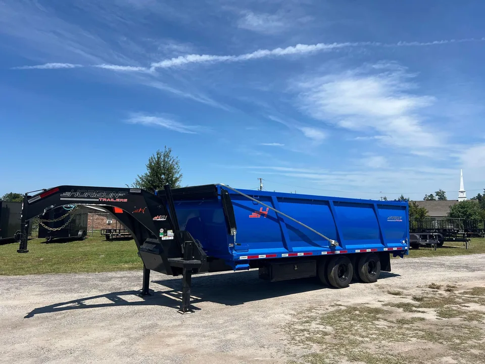 2025 Gooseneck Dump Trailer – Horizon Trailers Hzh 4' Sides – photo 1