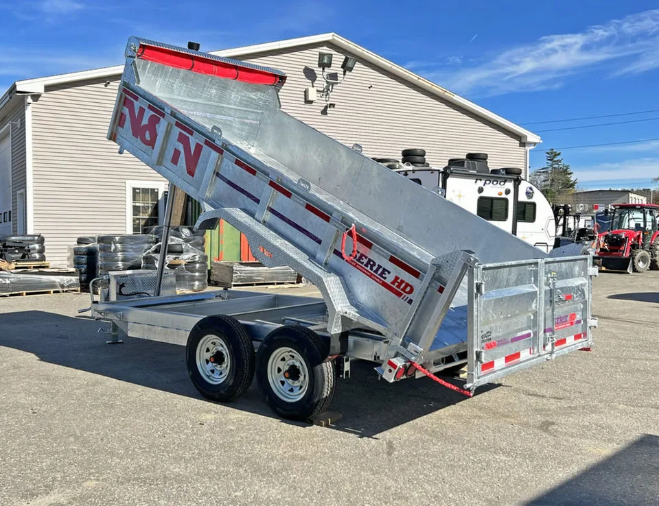 2025 7 x 14 Dump Trailer – N&N Trailers Galvanized Hydraulic – photo 1