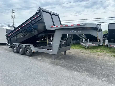BWise 7 x 16 Gooseneck Dump Trailer – Ultimate – photo 1