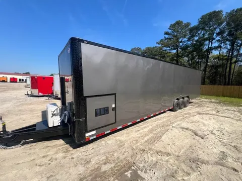 8.5 x 36 Enclosed Car Trailer – Charcoal Ready Tta – photo 1