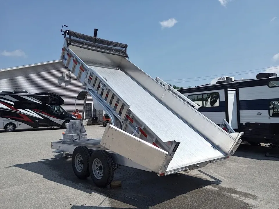 2026 7 x 16 Dump Trailer – Mission Trailers Aluminum Hydraulic – photo 1