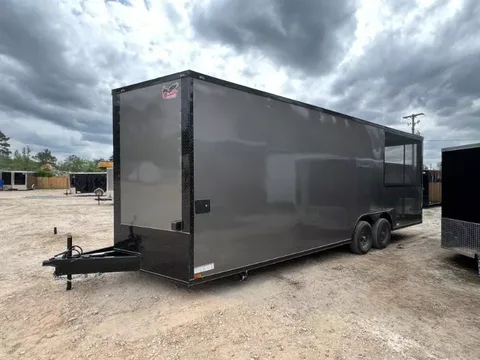 Titanium 8.5 x 24 Enclosed Contractor Trailer – Tatinium Screened In Porch Ta – photo 1