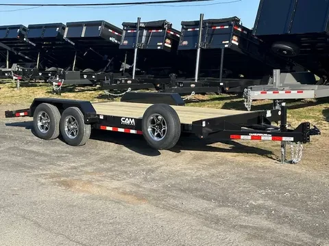 CAM Superline 7 x 18 Open Car Trailer – 9,900 lb GVWR – photo 1