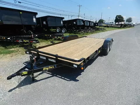 Big Tex 7 x 20 Open Car Trailer – Slide Out Ramps – photo 1