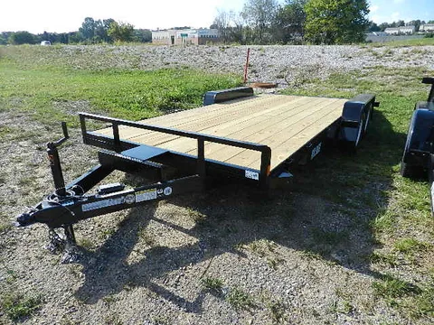 Car Mate 7 x 18 Open Car Trailer – 7,000 lb GVWR – photo 1