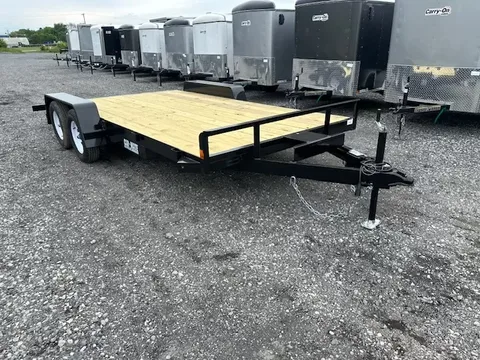 Car Mate 7 x 16 Open Car Trailer – 7,000 lb GVWR – photo 1