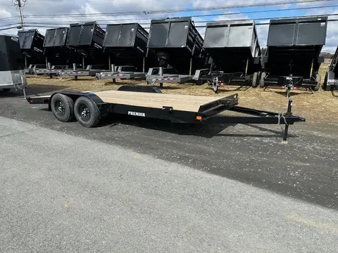 Premier 7 x 18 Wood Deck Open Car Trailer – 9,990 lb GVWR – photo 1